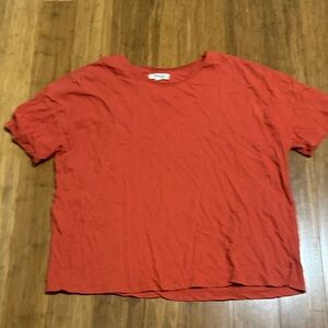 Madewell Burnt Orange Short Sleeve Tee